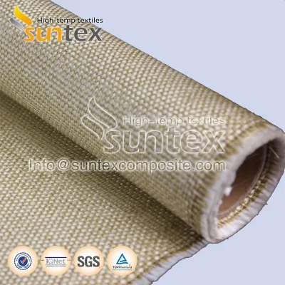 Fire Safe Insulation Materials High Temperature Fiberglass Cloth Welding Protection Fire Curtain Vermiculite Coated Fiberglass Fabrics