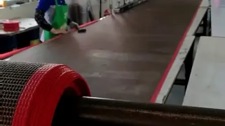 High Temperature Non Stick PTFE Coated Fiberglass Open Mesh Conveyor Belt 